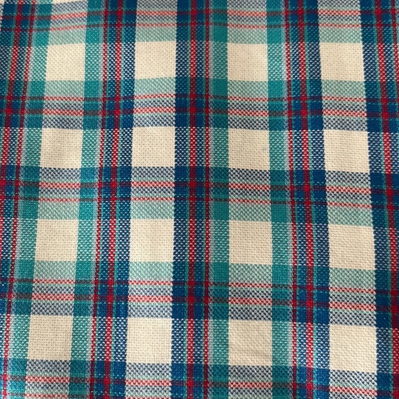 NWT Cremieux Teal/White Multicolored Plaid Button Down Size L - Picture 3 of 5